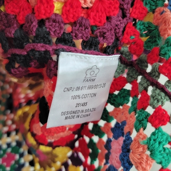 Farm Rio Crocheted & Cropped Pullover size L NWT - Picture 11 of 11